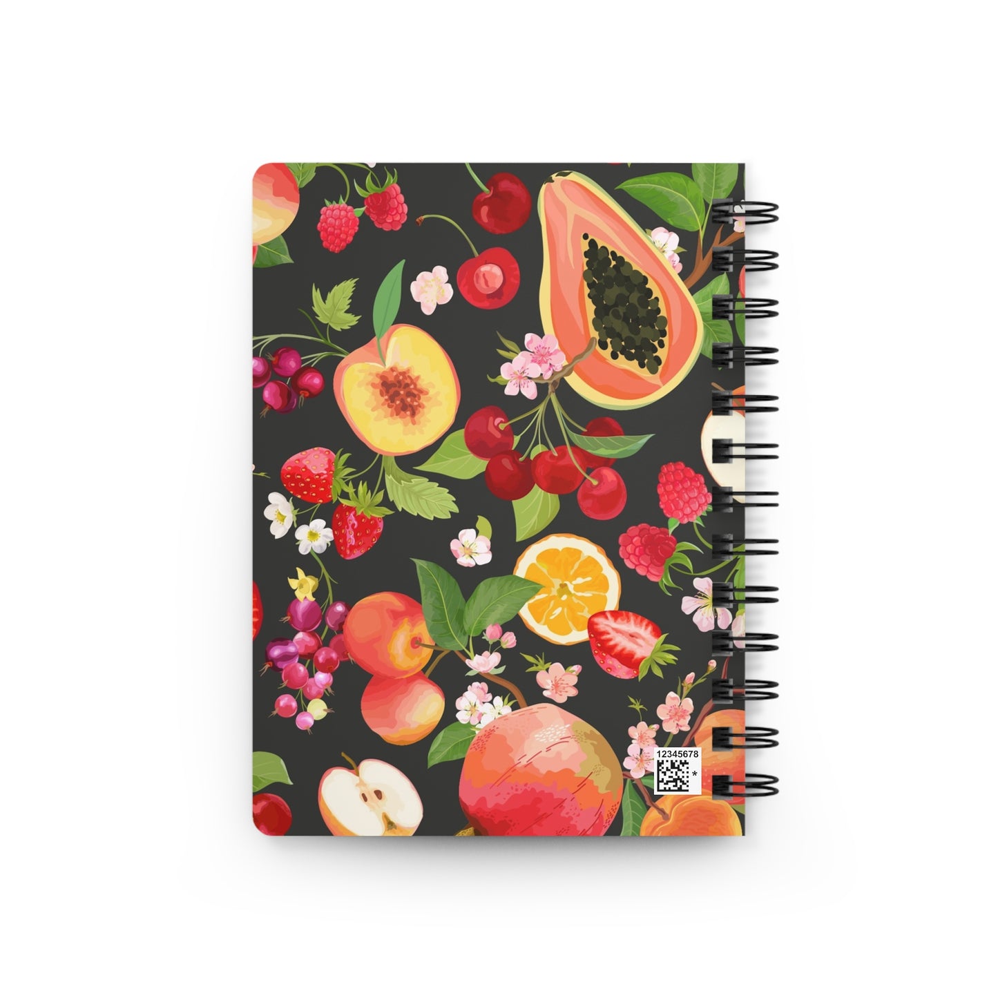 Vibrant Fruit-Themed Spiral Bound Journal – Perfect for Creative Minds and Nature Lovers