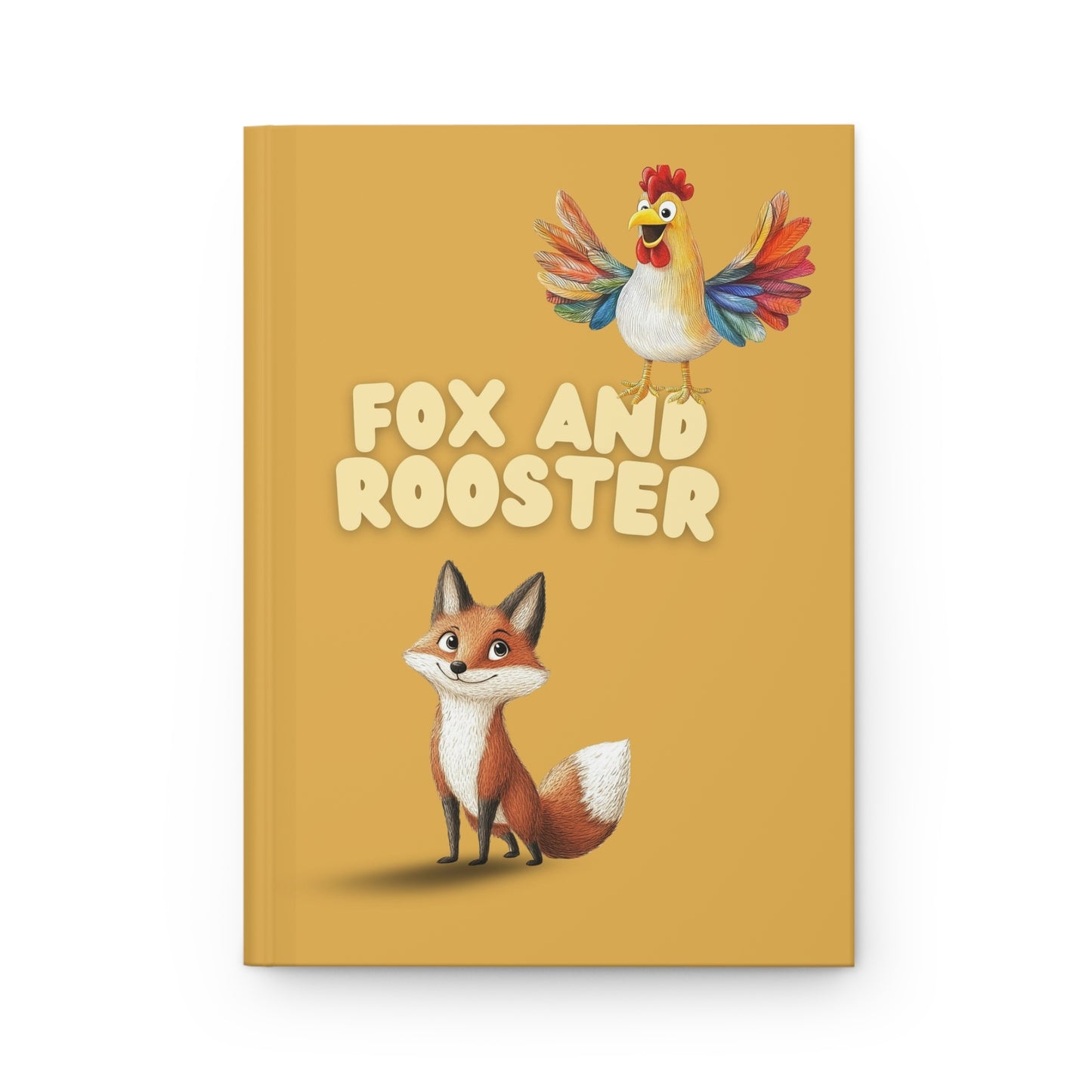 Fox and Rooster Hardcover Journal for Kids