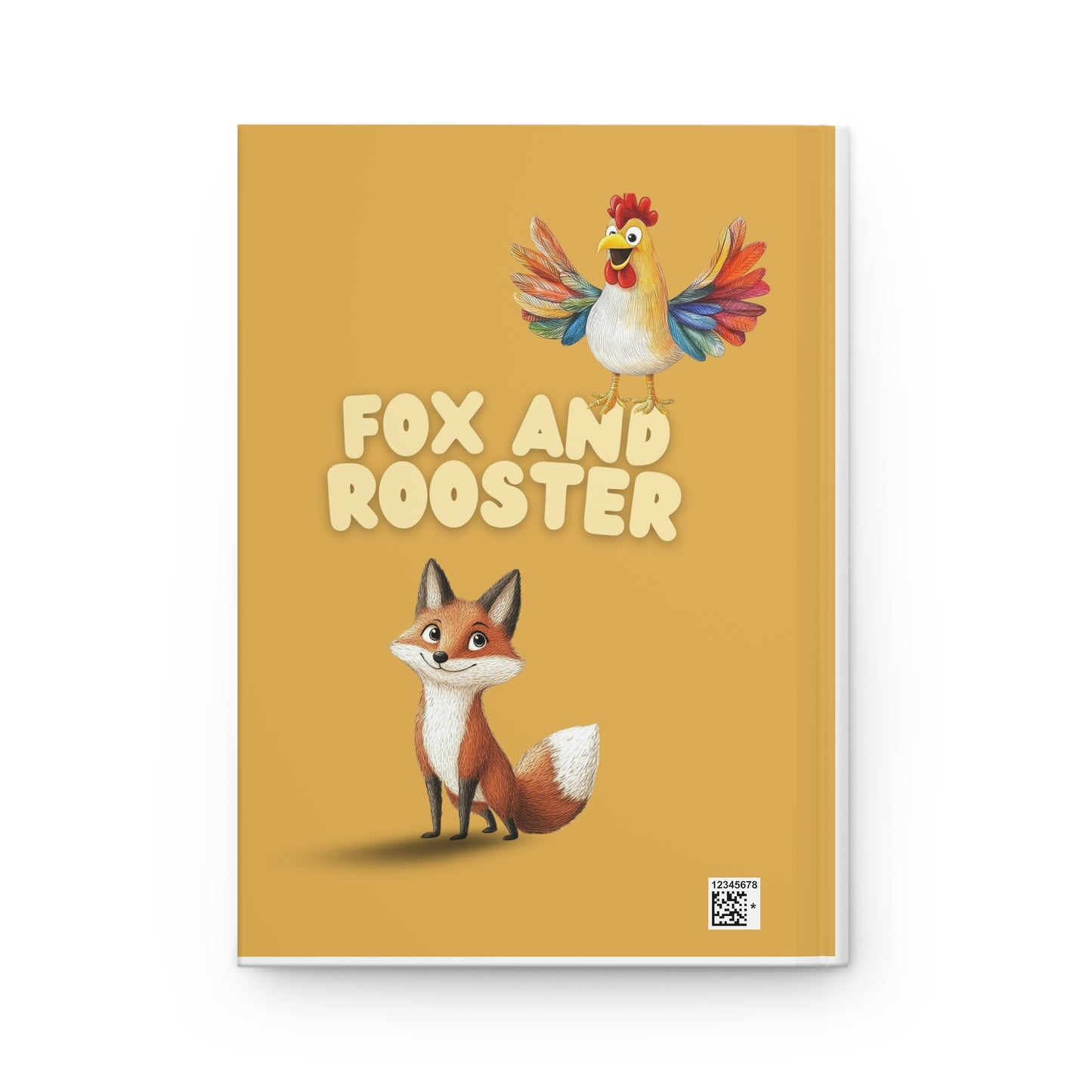 Fox and Rooster Hardcover Journal for Kids
