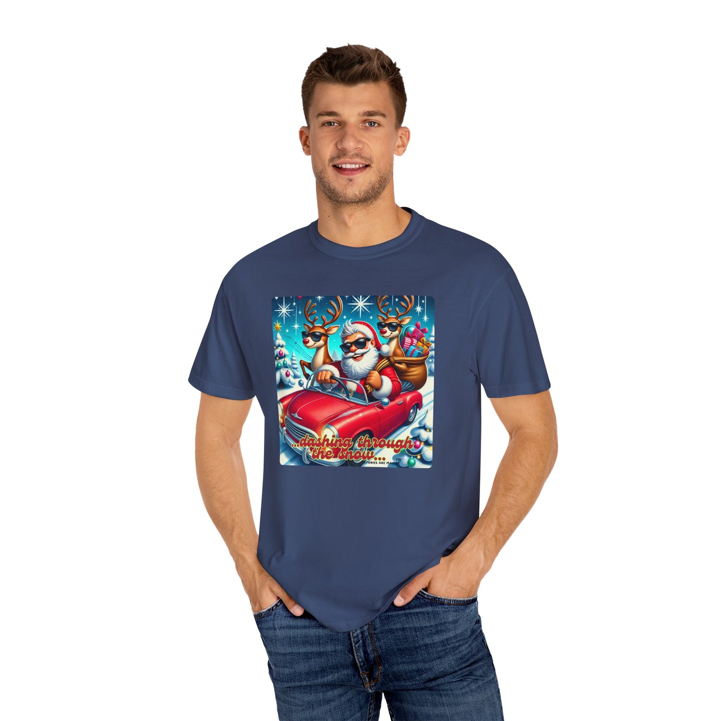 Dashing Through the Snow T-Shirt - Unisex Holiday Graphic Tee
