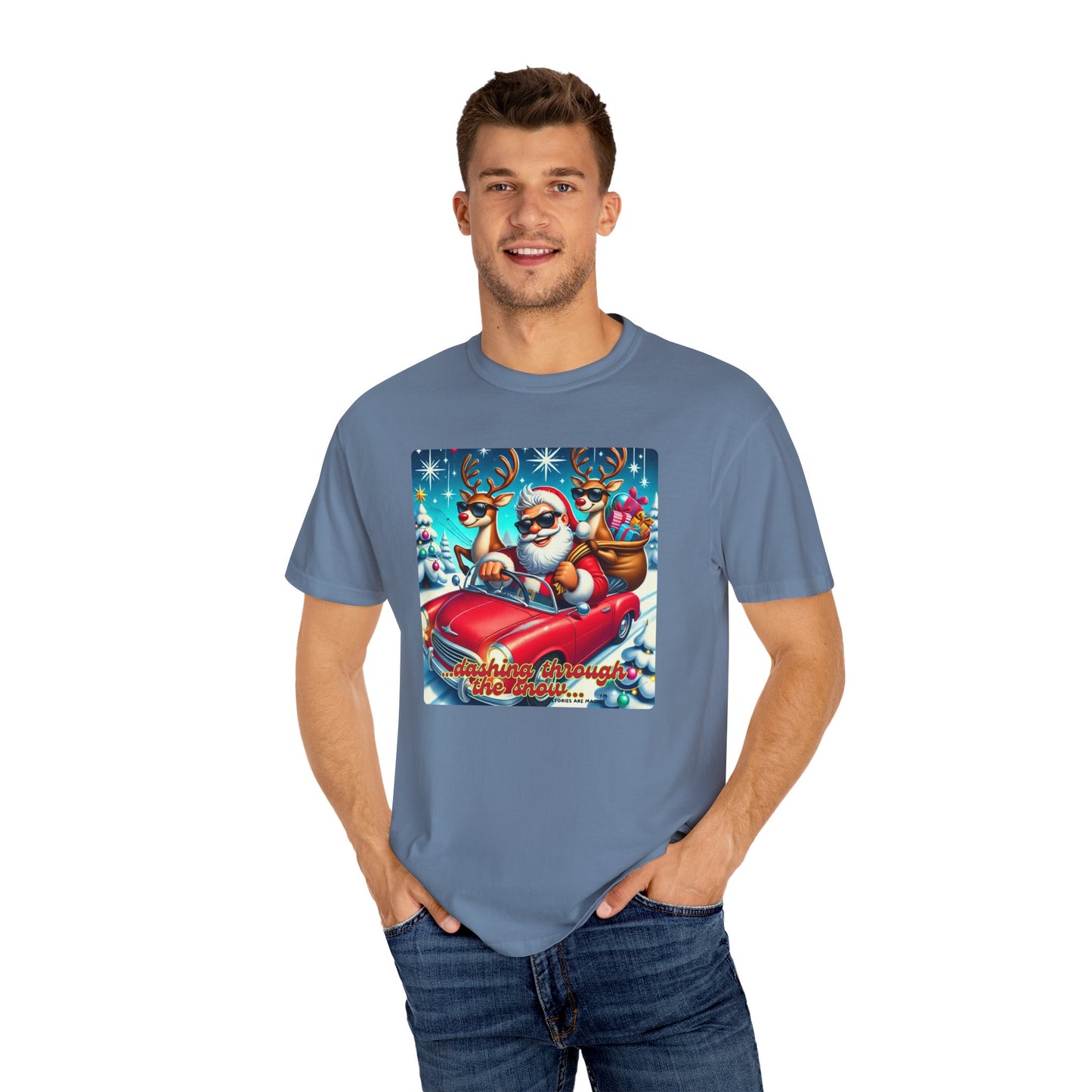 Dashing Through the Snow T-Shirt - Unisex Holiday Graphic Tee