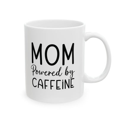 Mom Powered by Caffeine Ceramic Mug