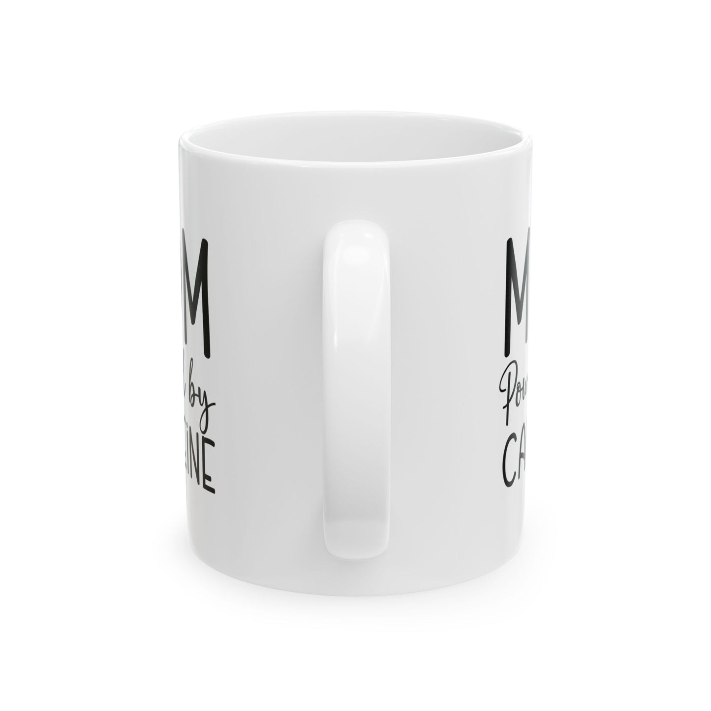 Mom Powered by Caffeine Ceramic Mug