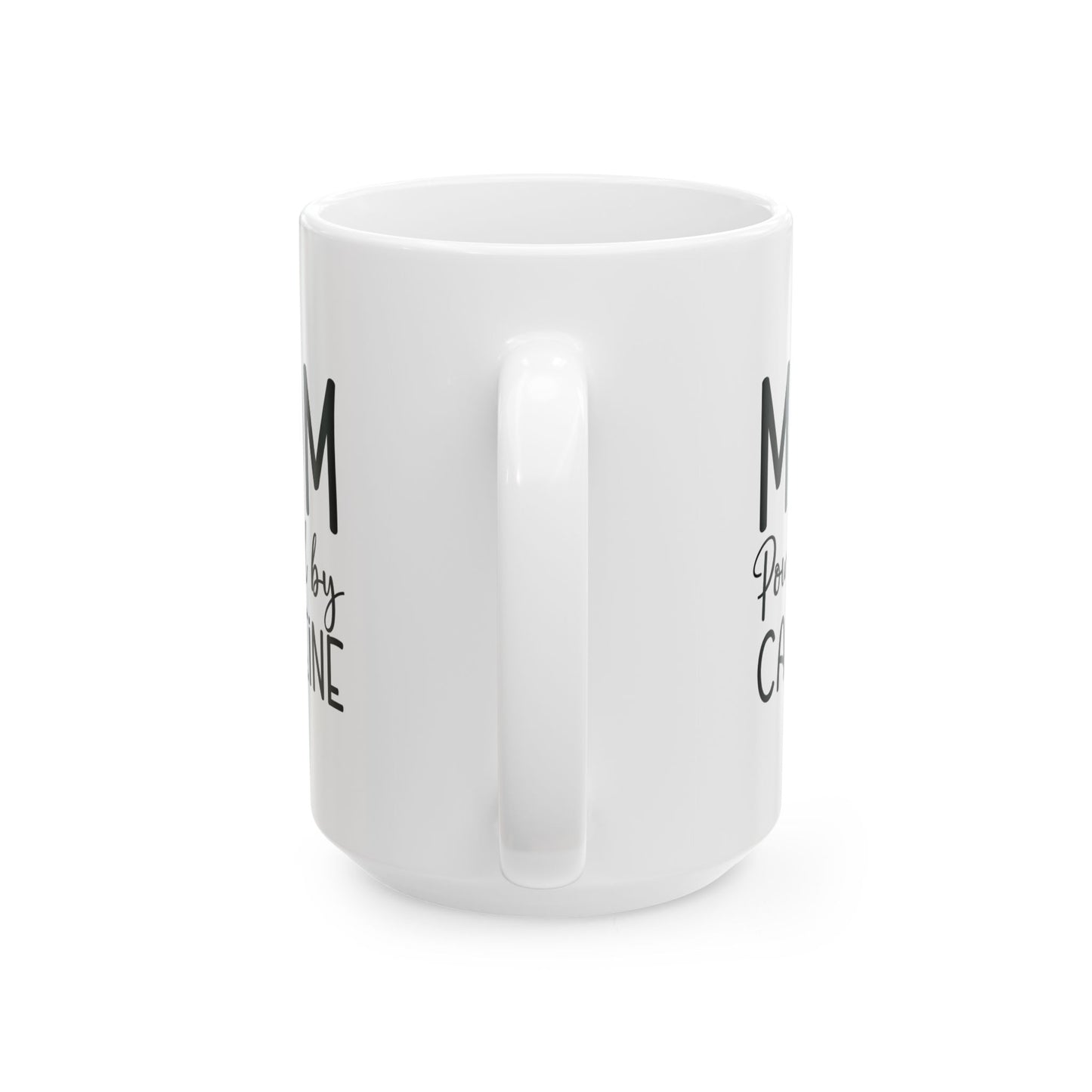 Mom Powered by Caffeine Ceramic Mug