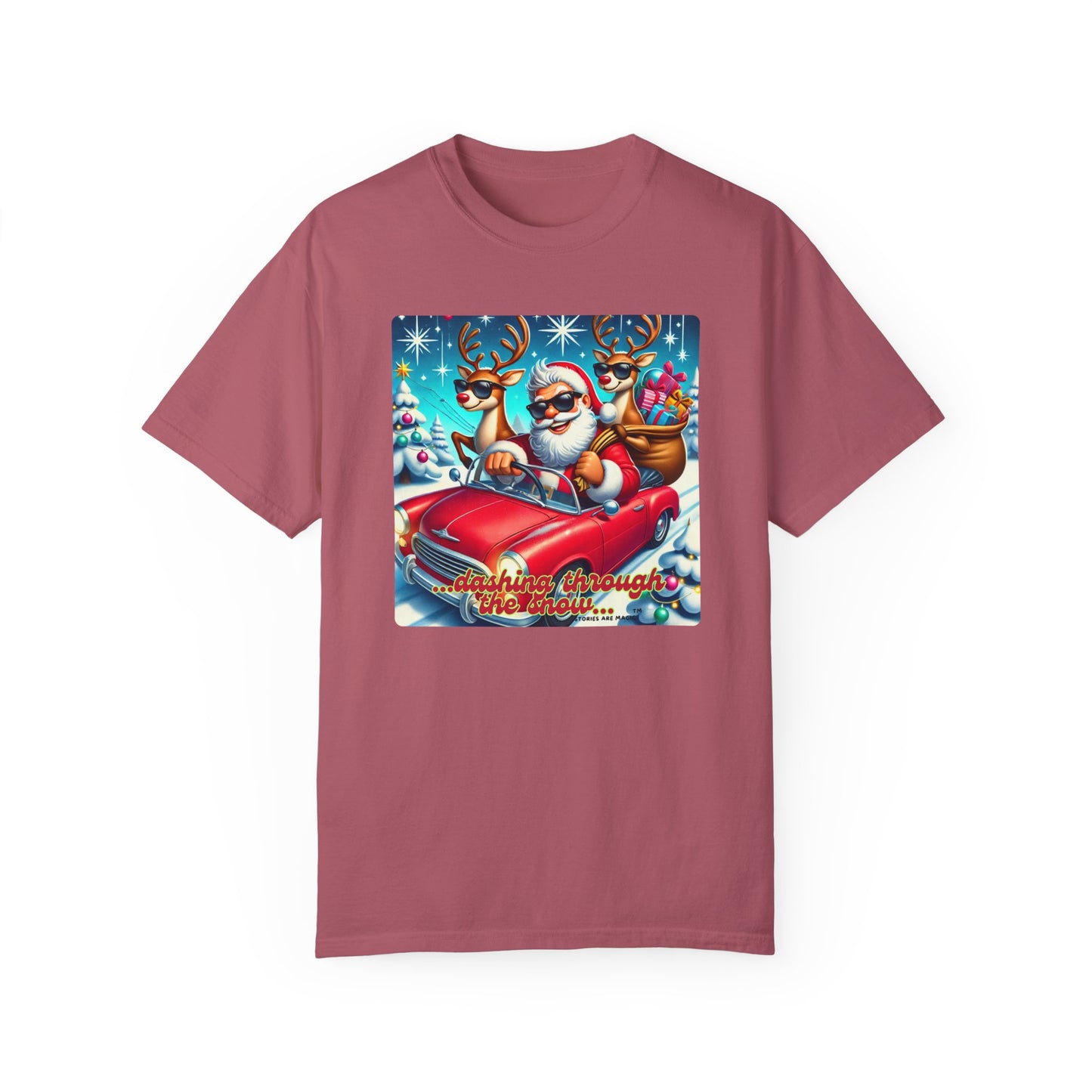 Dashing Through the Snow T-Shirt - Unisex Holiday Graphic Tee