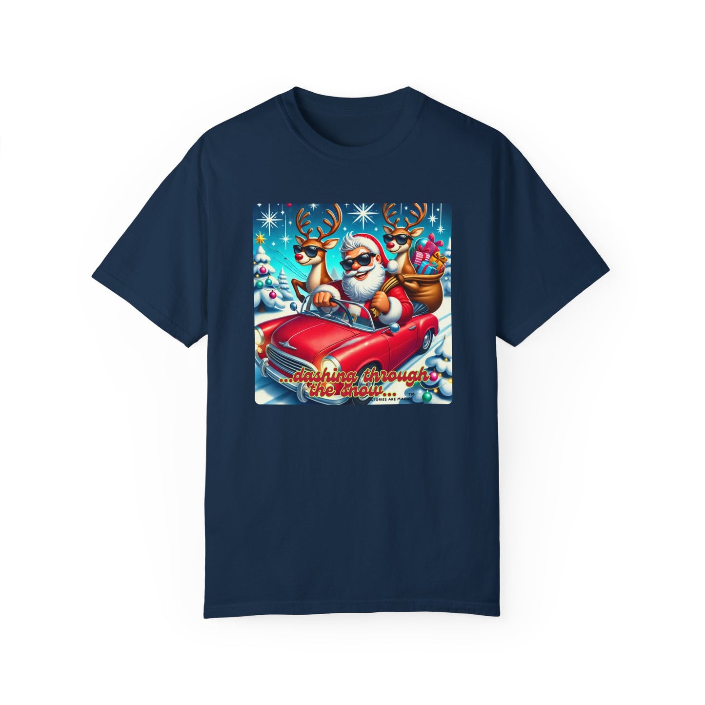 Dashing Through the Snow T-Shirt - Unisex Holiday Graphic Tee