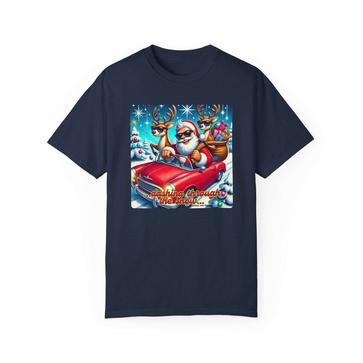 Dashing Through the Snow T-Shirt - Unisex Holiday Graphic Tee