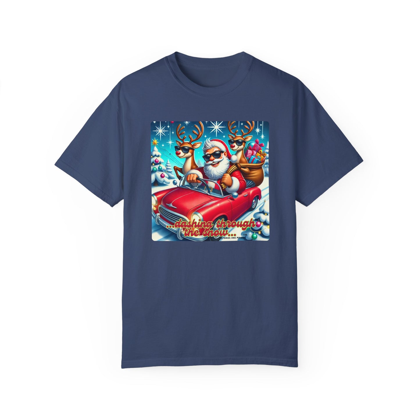 Dashing Through the Snow T-Shirt - Unisex Holiday Graphic Tee