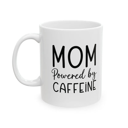 Mom Powered by Caffeine Ceramic Mug