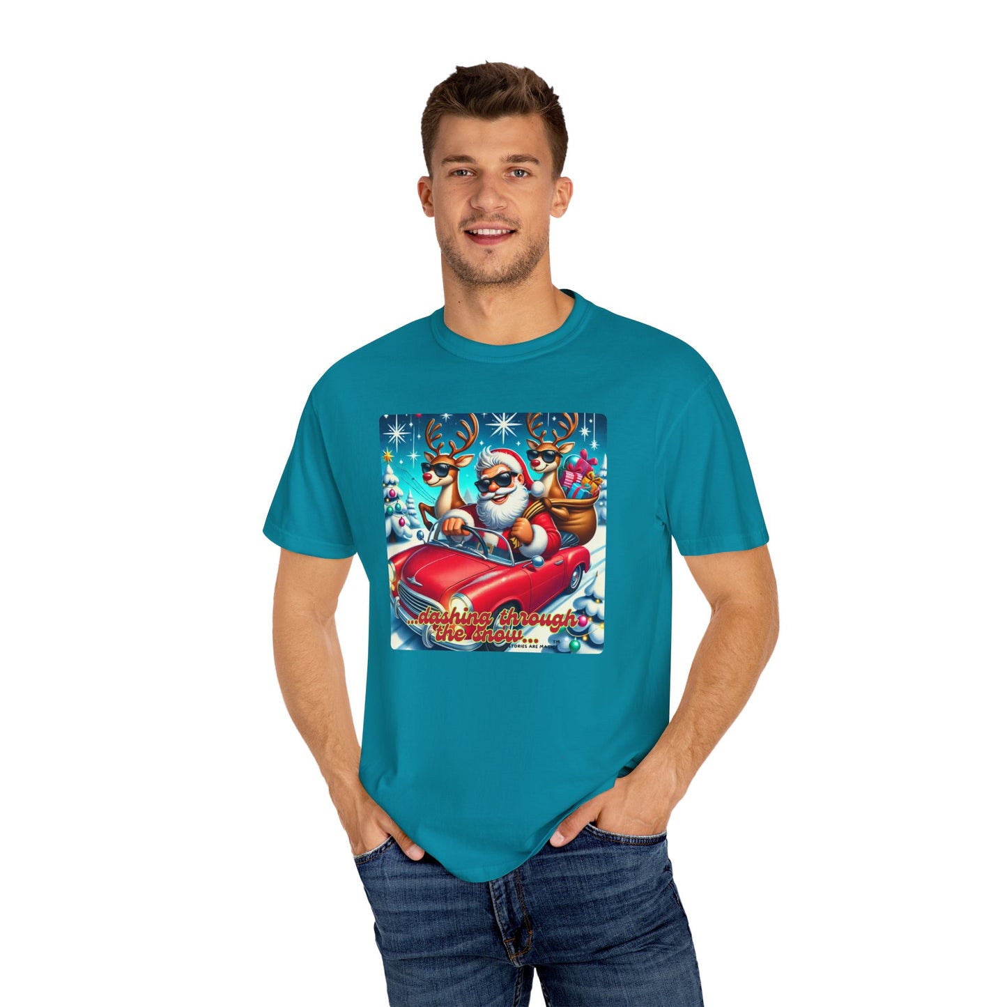 Dashing Through the Snow T-Shirt - Unisex Holiday Graphic Tee