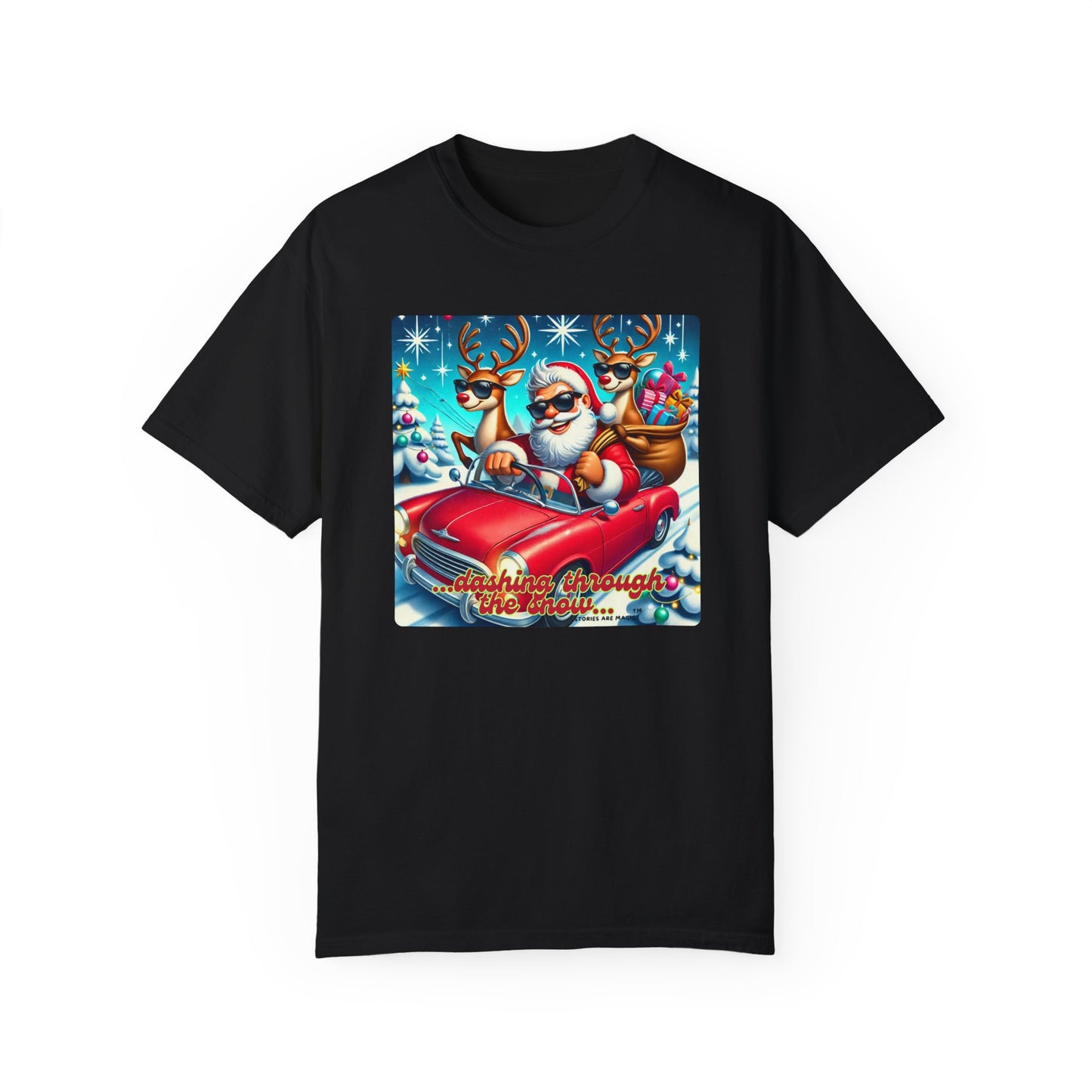 Dashing Through the Snow T-Shirt - Unisex Holiday Graphic Tee