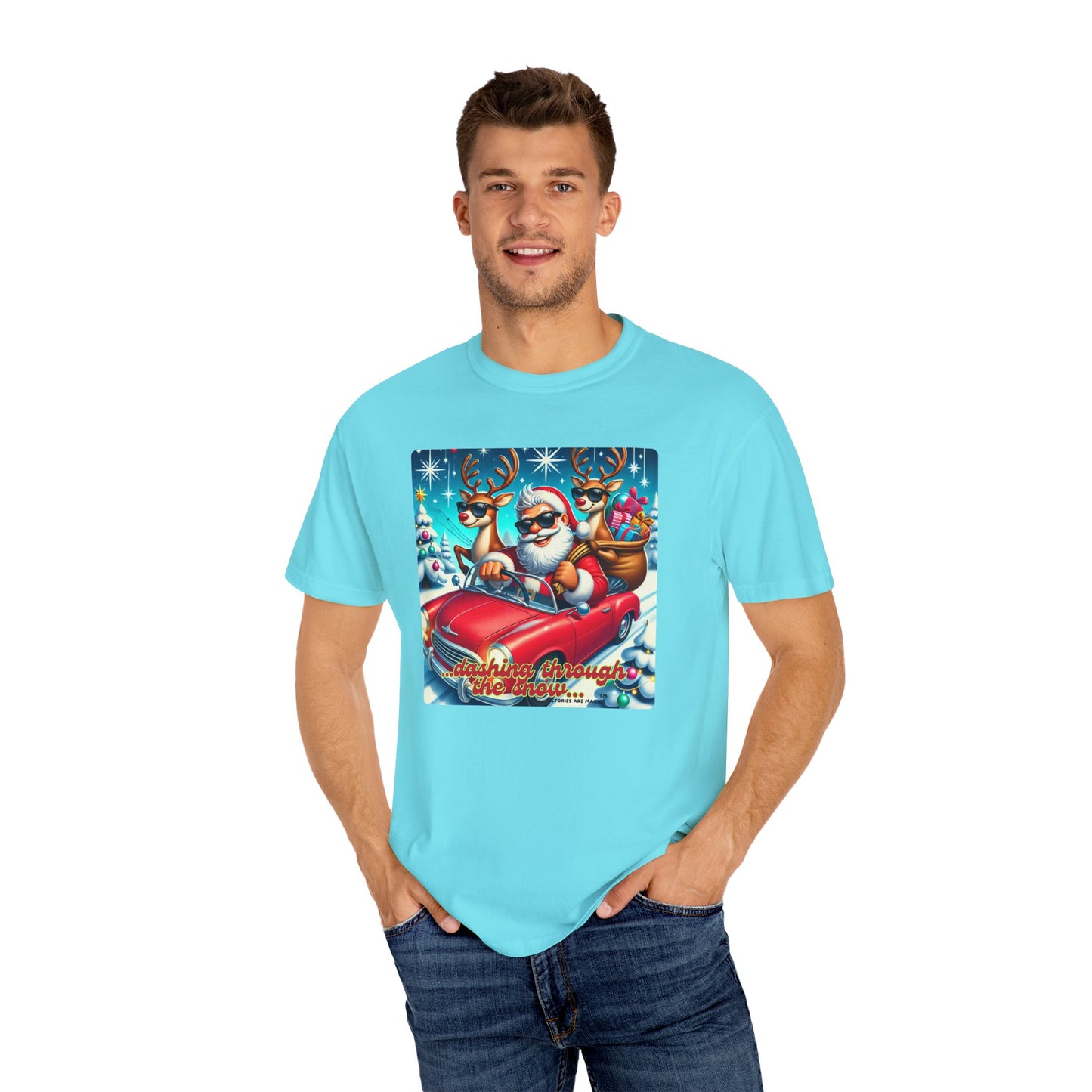 Dashing Through the Snow T-Shirt - Unisex Holiday Graphic Tee