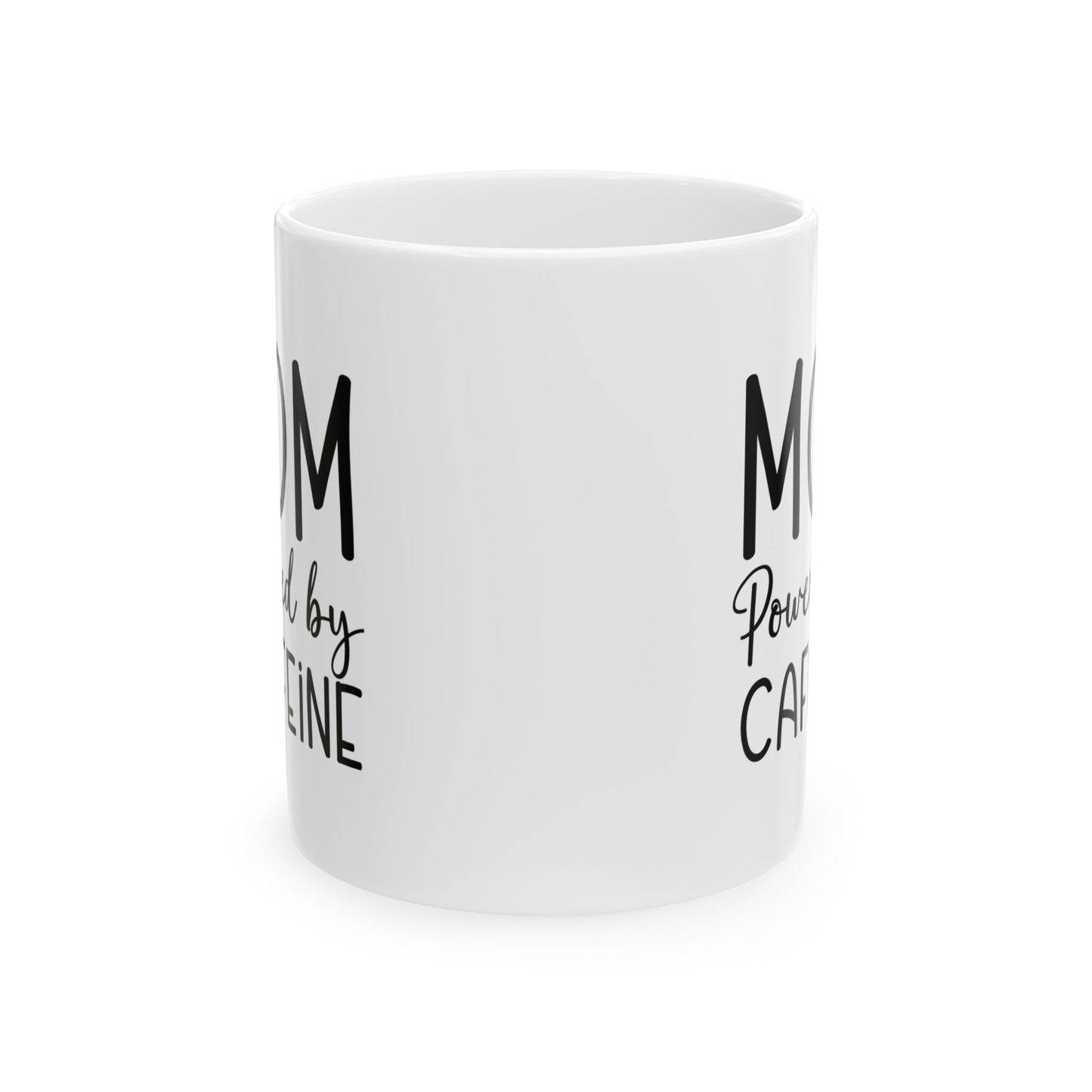 Mom Powered by Caffeine Ceramic Mug