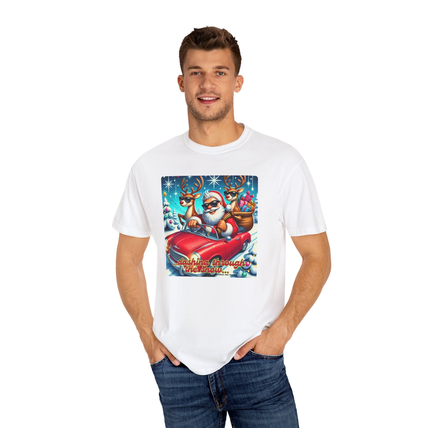 Dashing Through the Snow T-Shirt - Unisex Holiday Graphic Tee