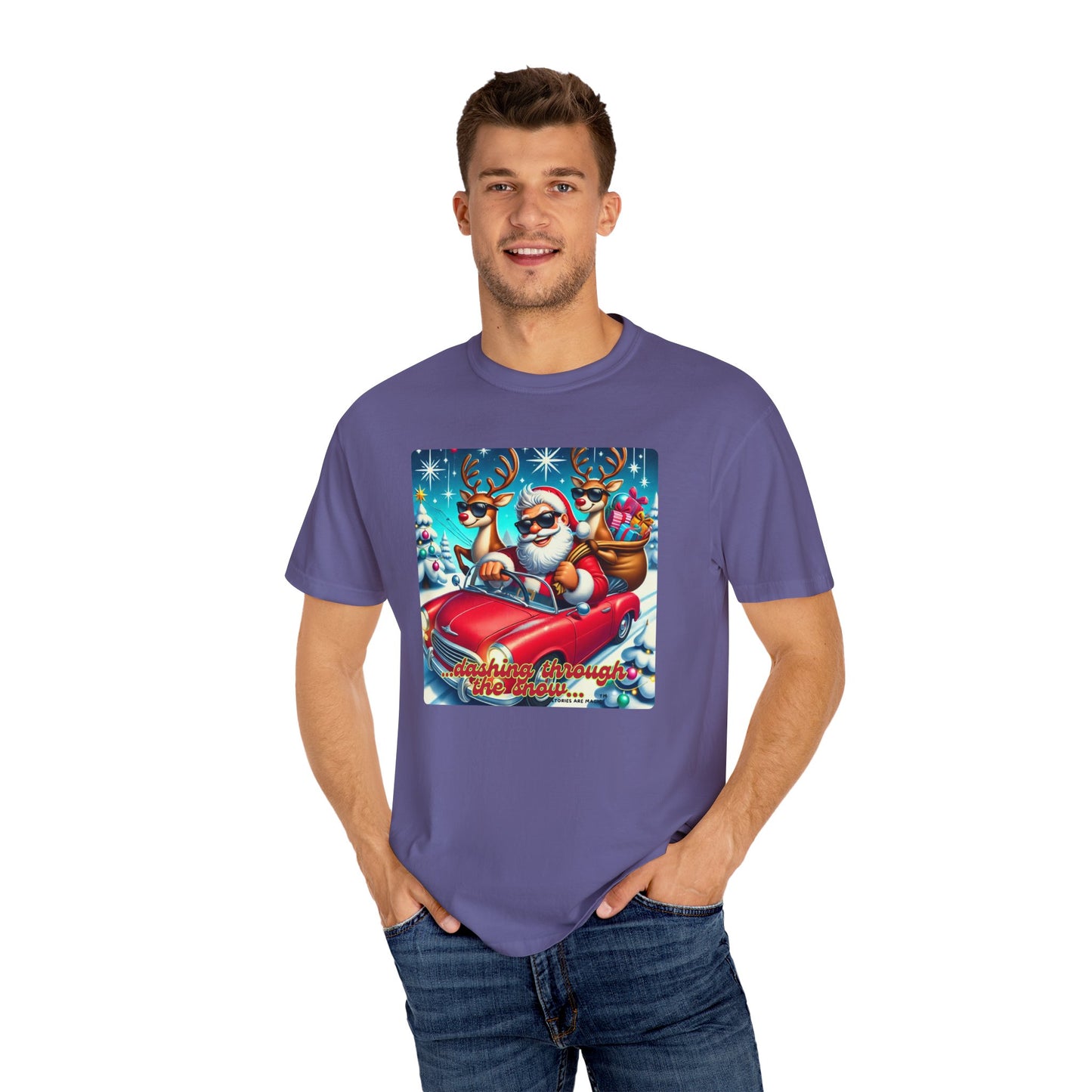 Dashing Through the Snow T-Shirt - Unisex Holiday Graphic Tee