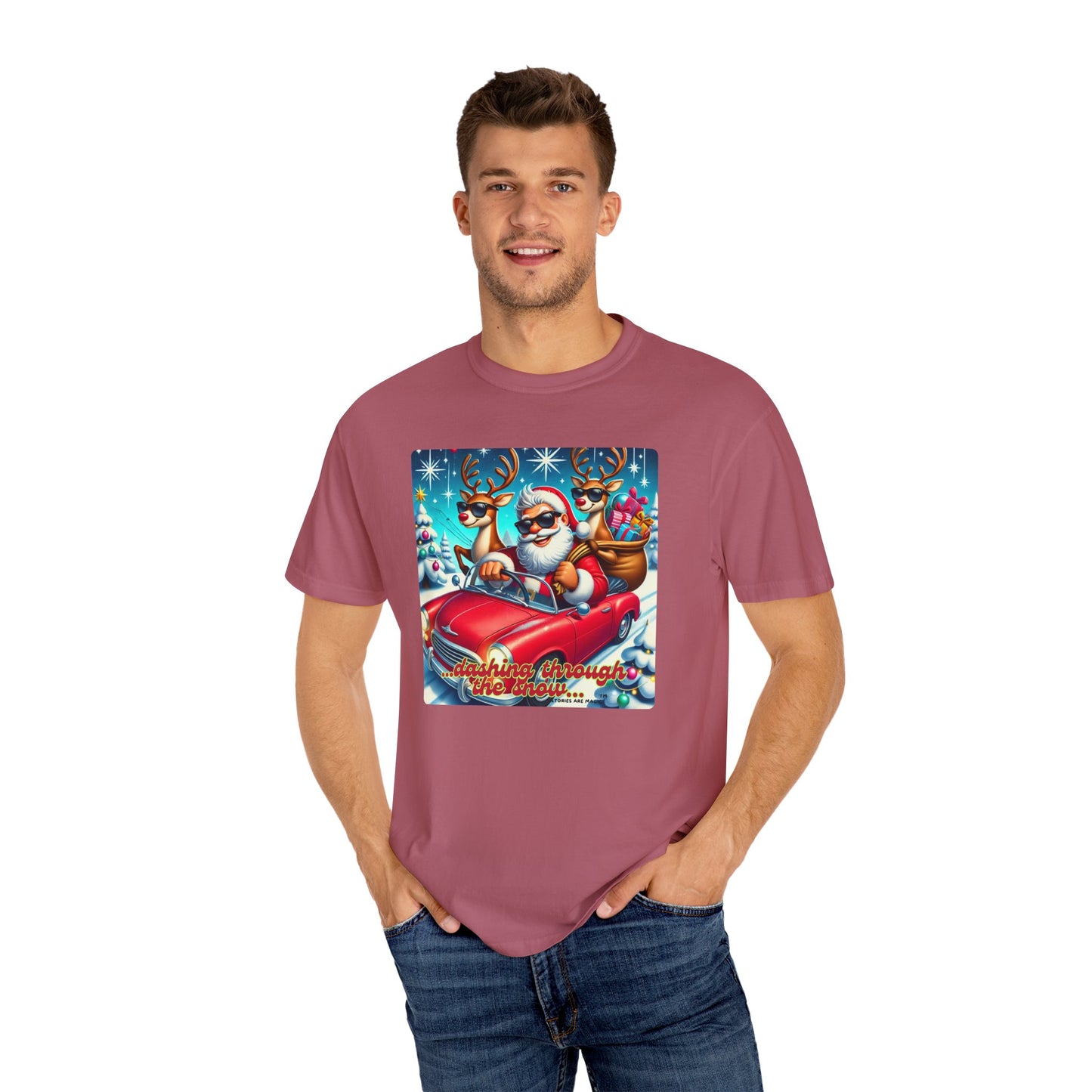 Dashing Through the Snow T-Shirt - Unisex Holiday Graphic Tee