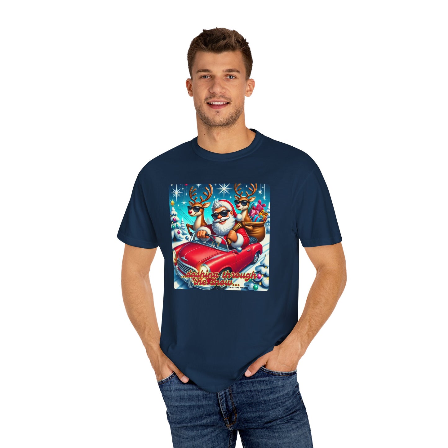 Dashing Through the Snow T-Shirt - Unisex Holiday Graphic Tee
