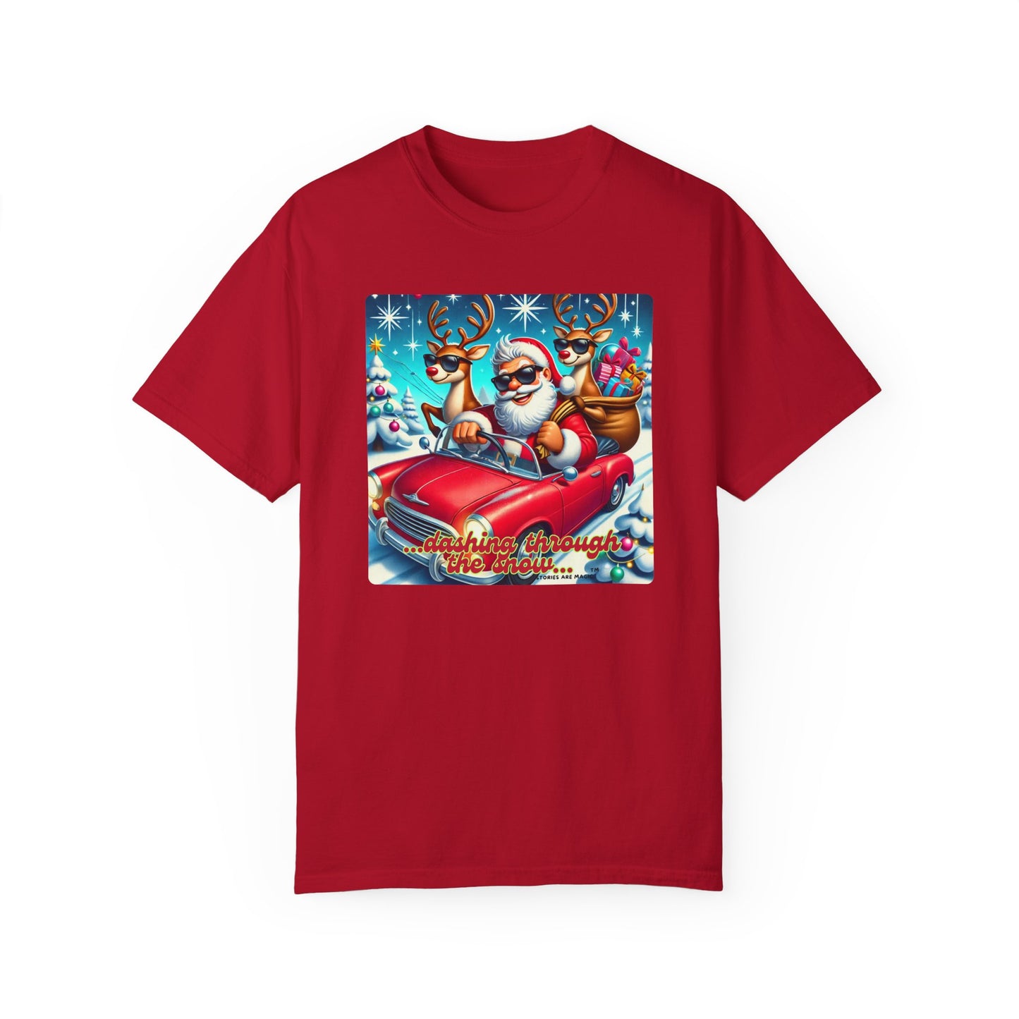Dashing Through the Snow T-Shirt - Unisex Holiday Graphic Tee