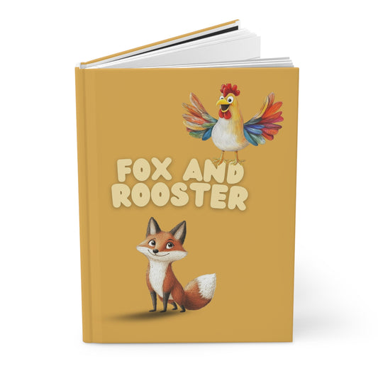 Fox and Rooster Hardcover Journal for Kids