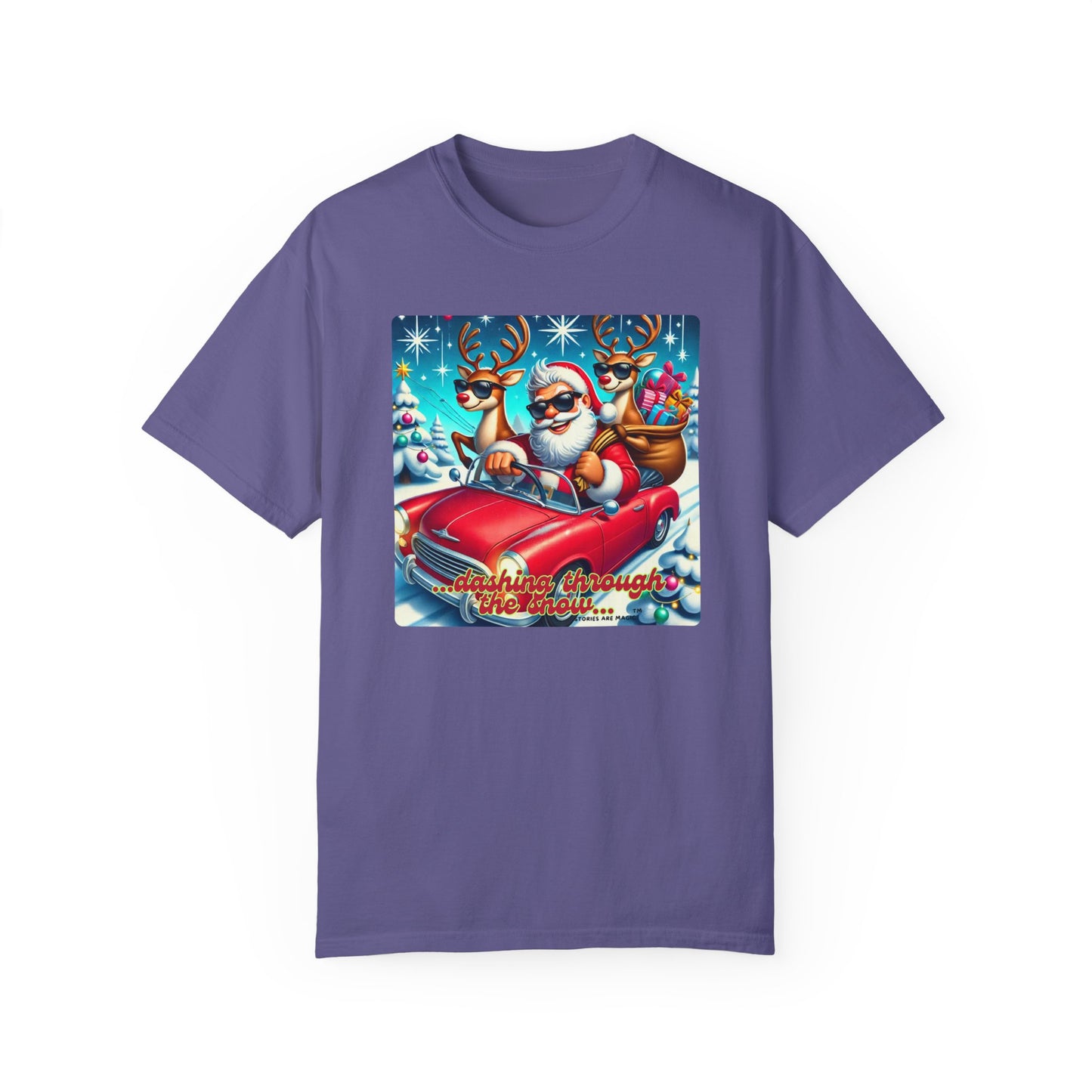 Dashing Through the Snow T-Shirt - Unisex Holiday Graphic Tee
