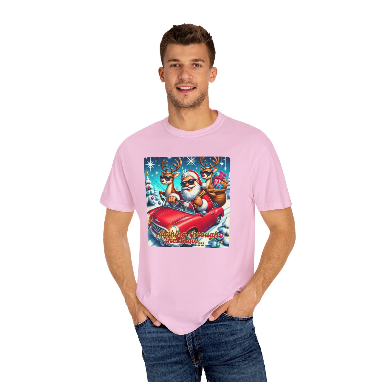 Dashing Through the Snow T-Shirt - Unisex Holiday Graphic Tee