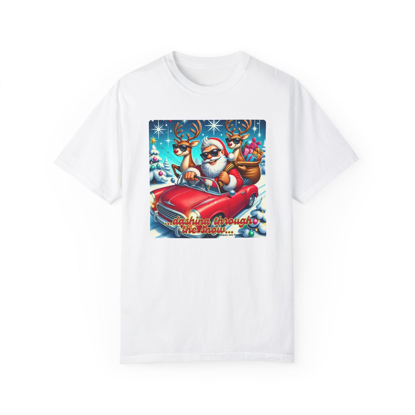 Dashing Through the Snow T-Shirt - Unisex Holiday Graphic Tee